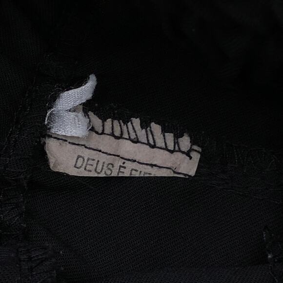 Mamo Womens Size 42 US 10 Pants Mesh Insert Jogger Front Zip Stretch Black - Picture 10 of 12